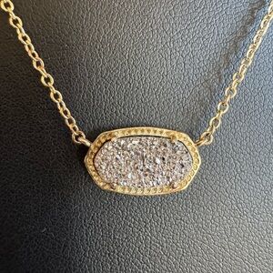 Kendra Scott Elisa Gold & Silver Drusy Necklace